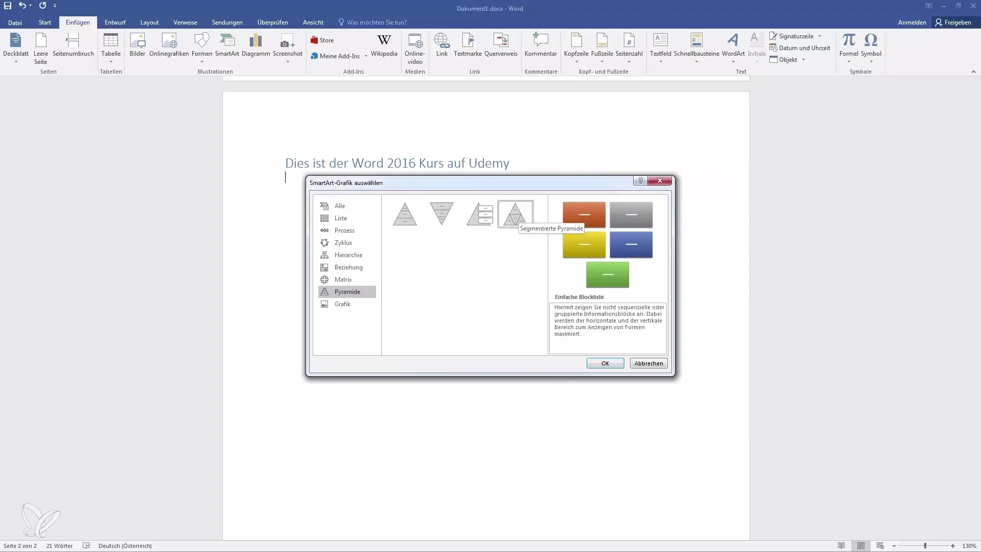 SmartArt di Word - Mendesain grafik untuk informasi