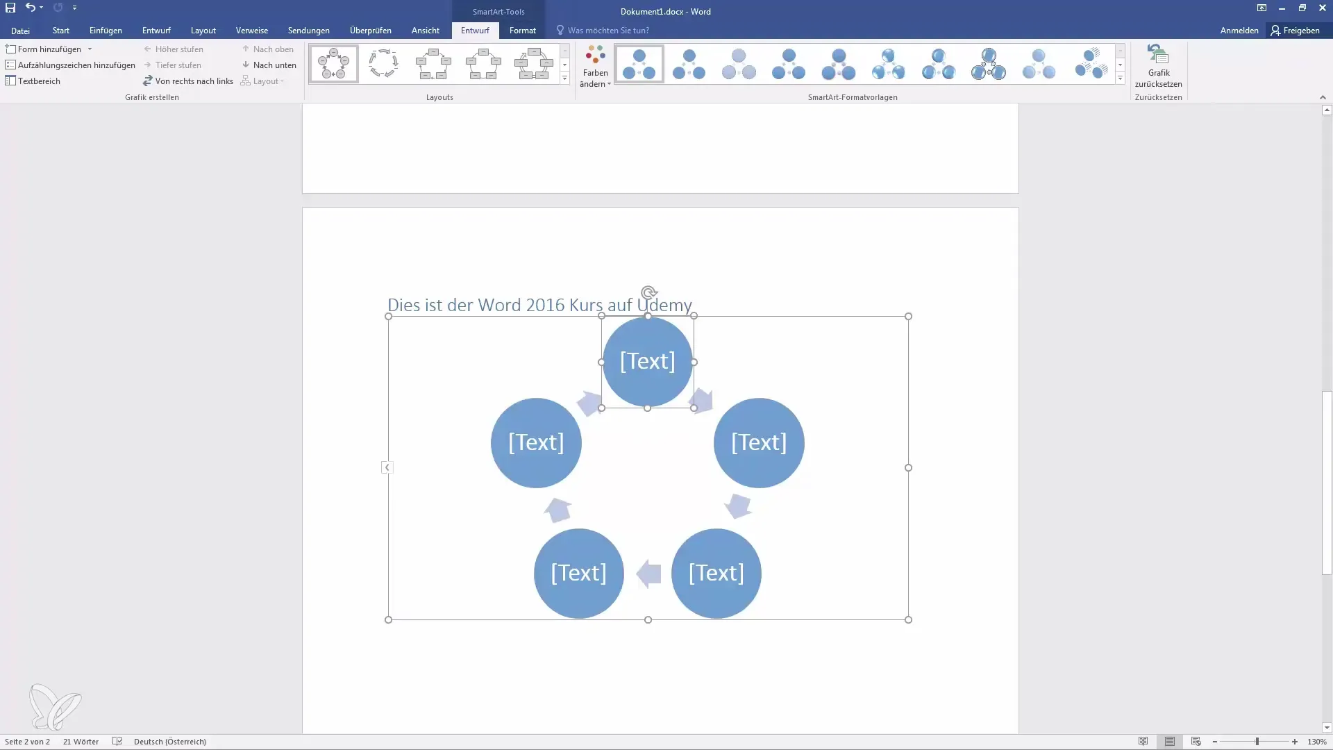 SmartArt di Word – Mendesain grafik untuk informasi