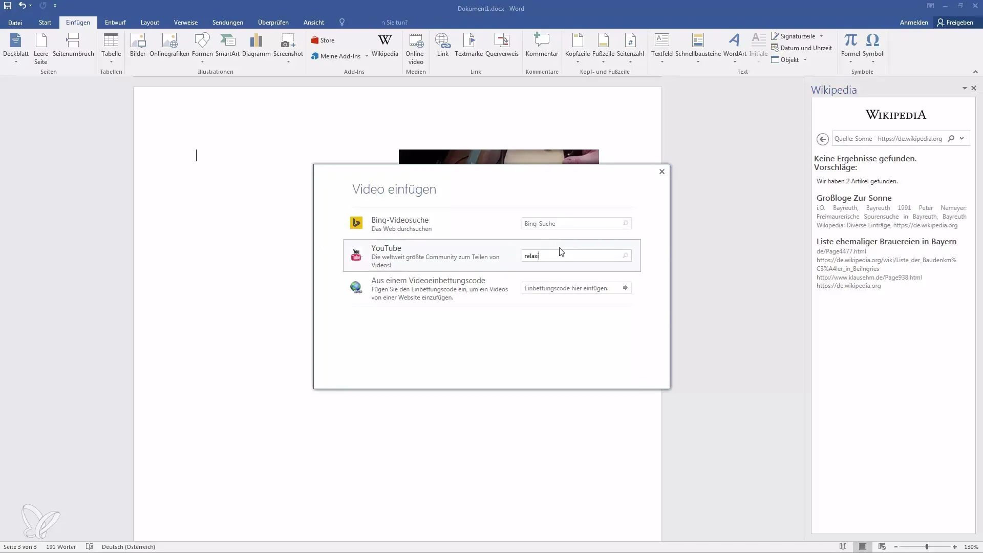 Integre e reproduza vídeos de forma eficiente em documentos do Word