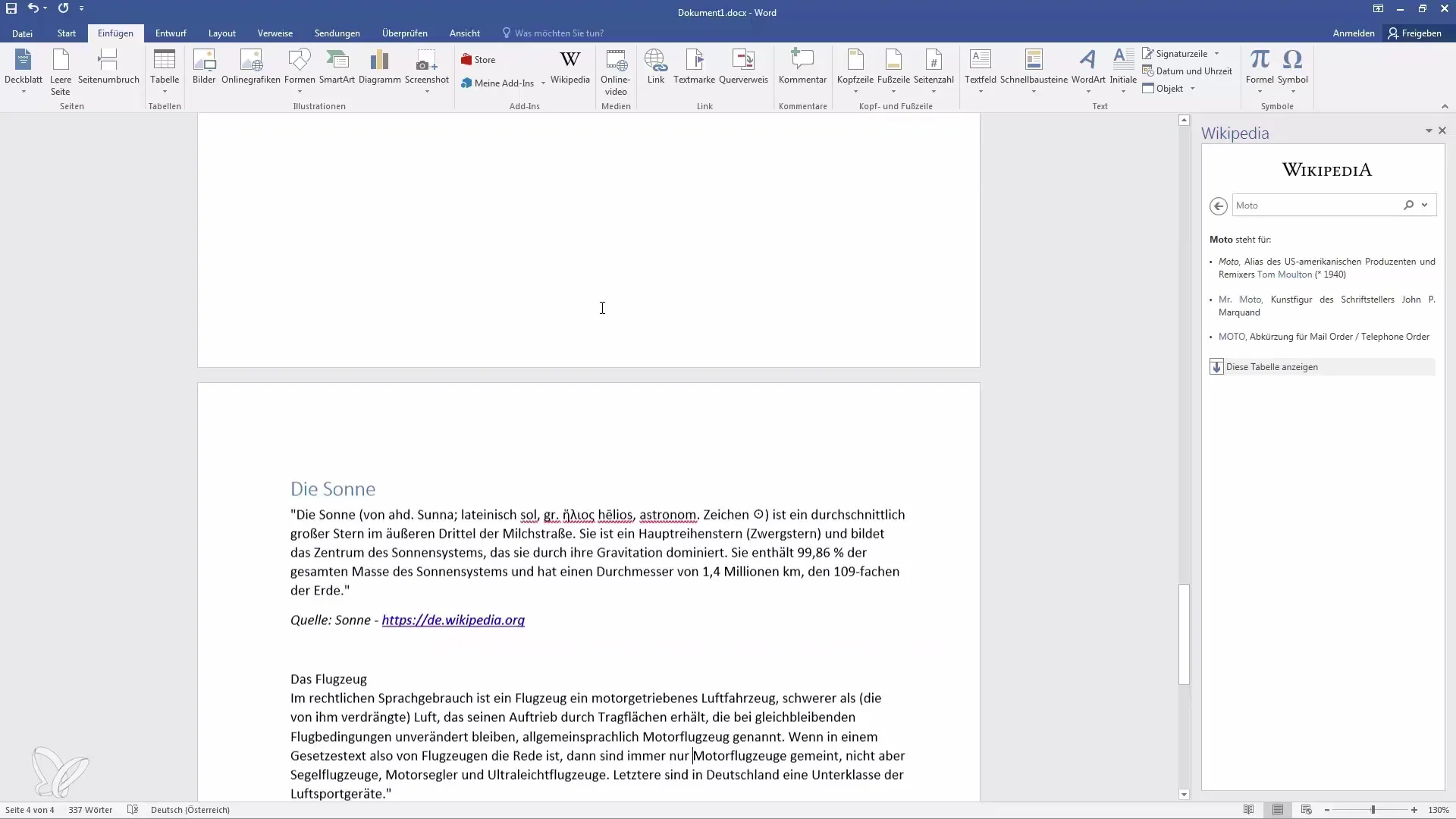 Usar de forma efectiva los hipervínculos, marcadores y referencias cruzadas en Word