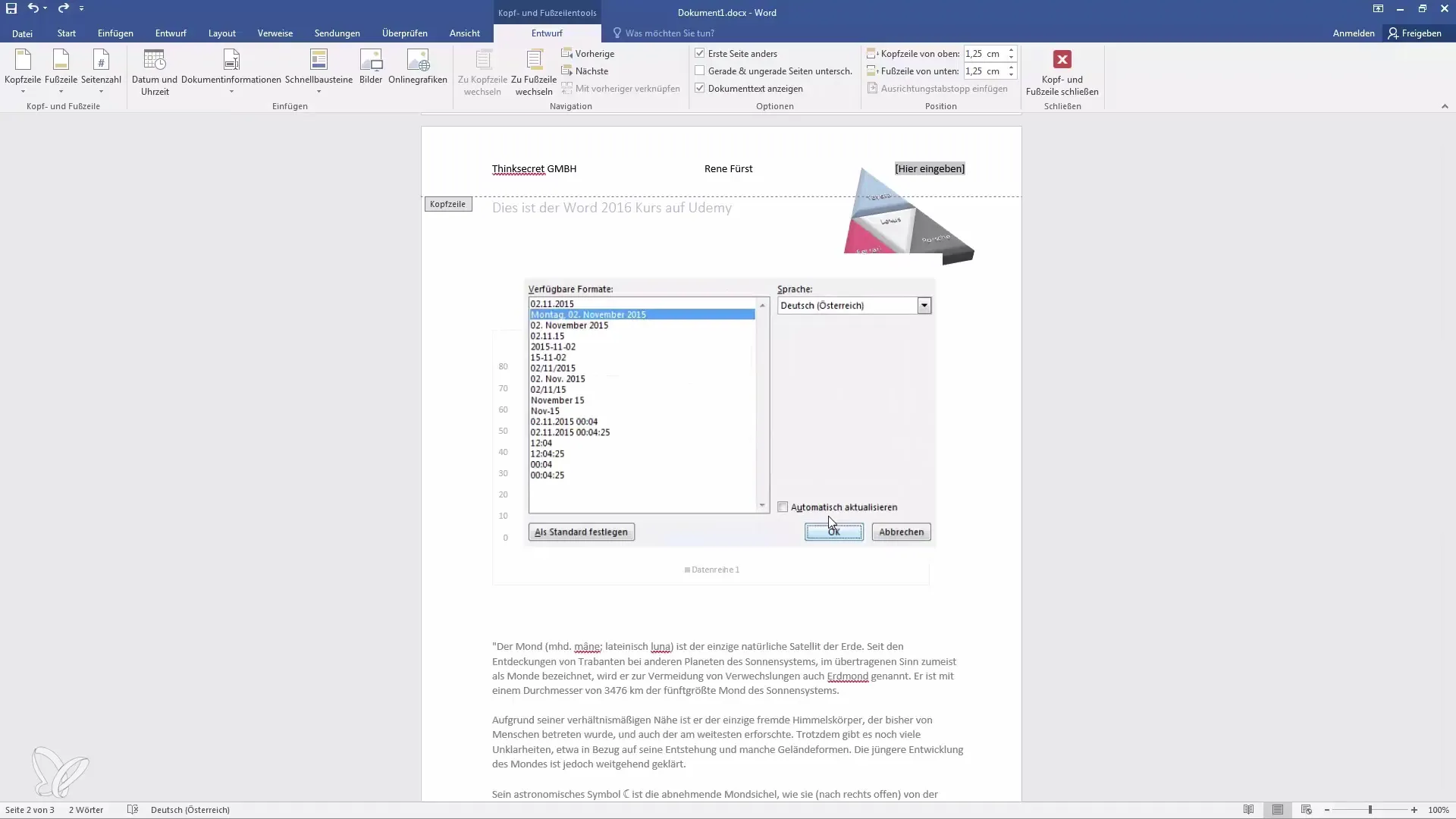 Crear encabezados y pies de página efectivos en Word