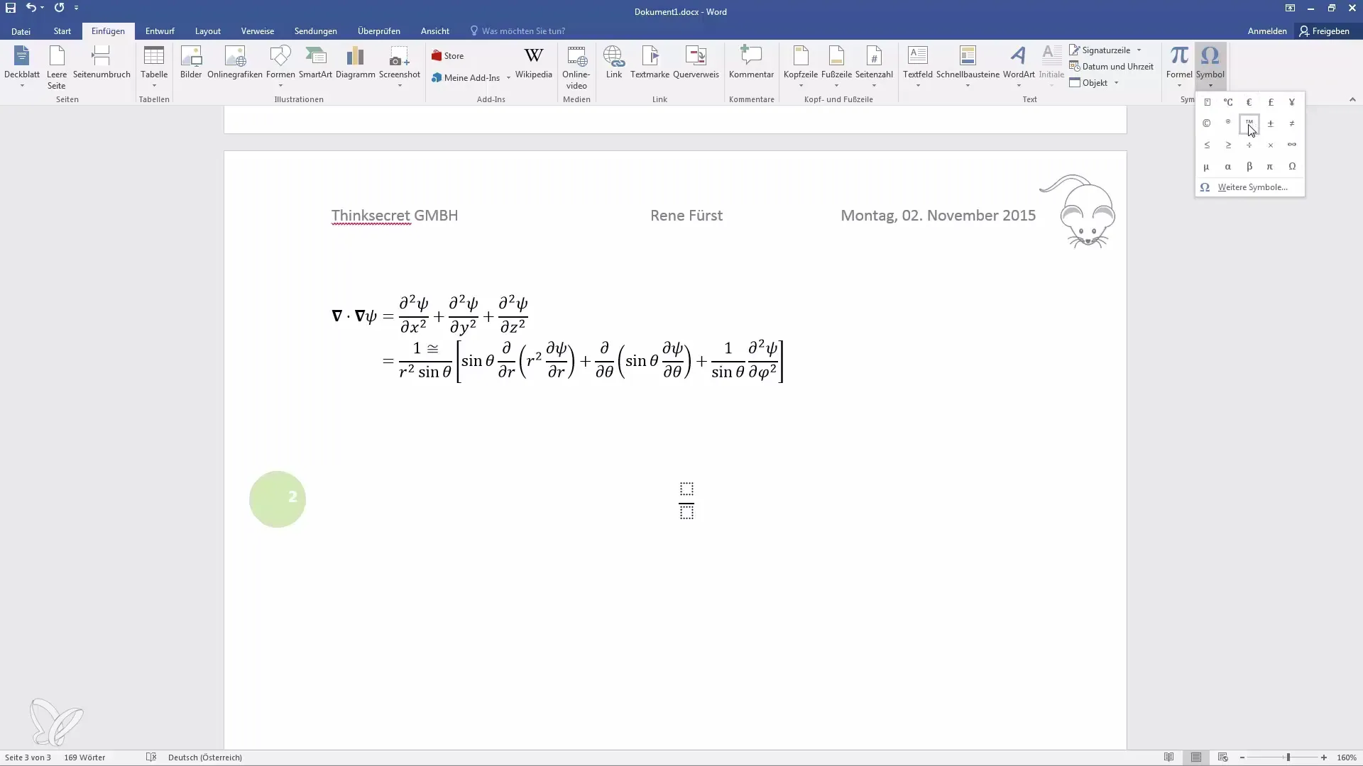 Insérer efficacement des formules mathématiques et des symboles dans Word