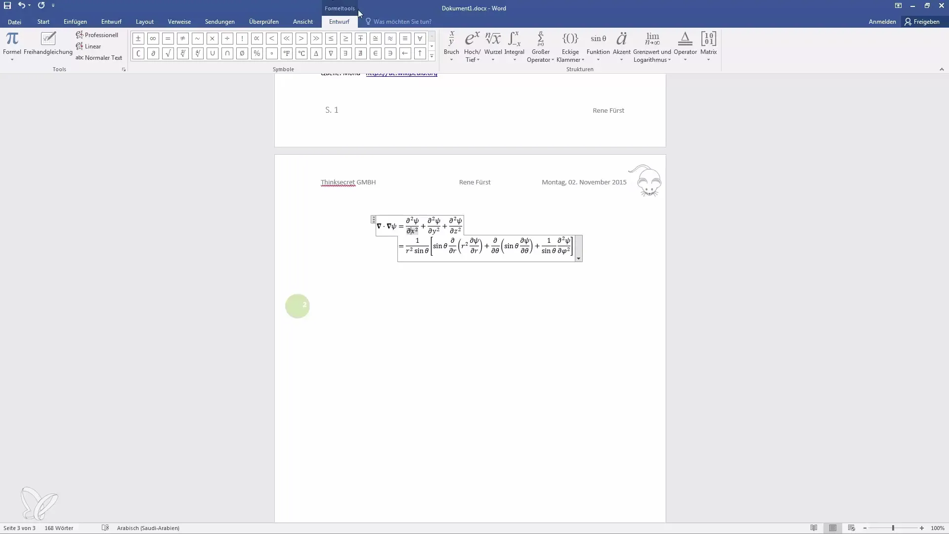 Memasukkan rumus matematika dan simbol secara efektif di Word