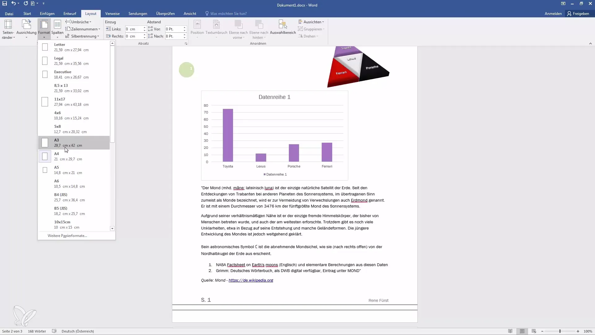 Membuat dokumen Word profesional - Margin halaman, Orientasi, dan Kolom