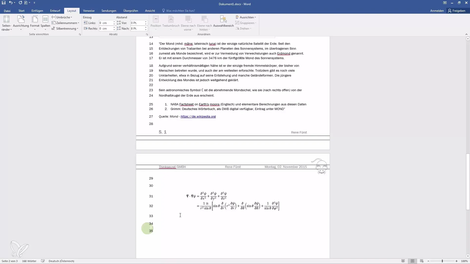 Numérotation des lignes dans Word - Guide étape par étape