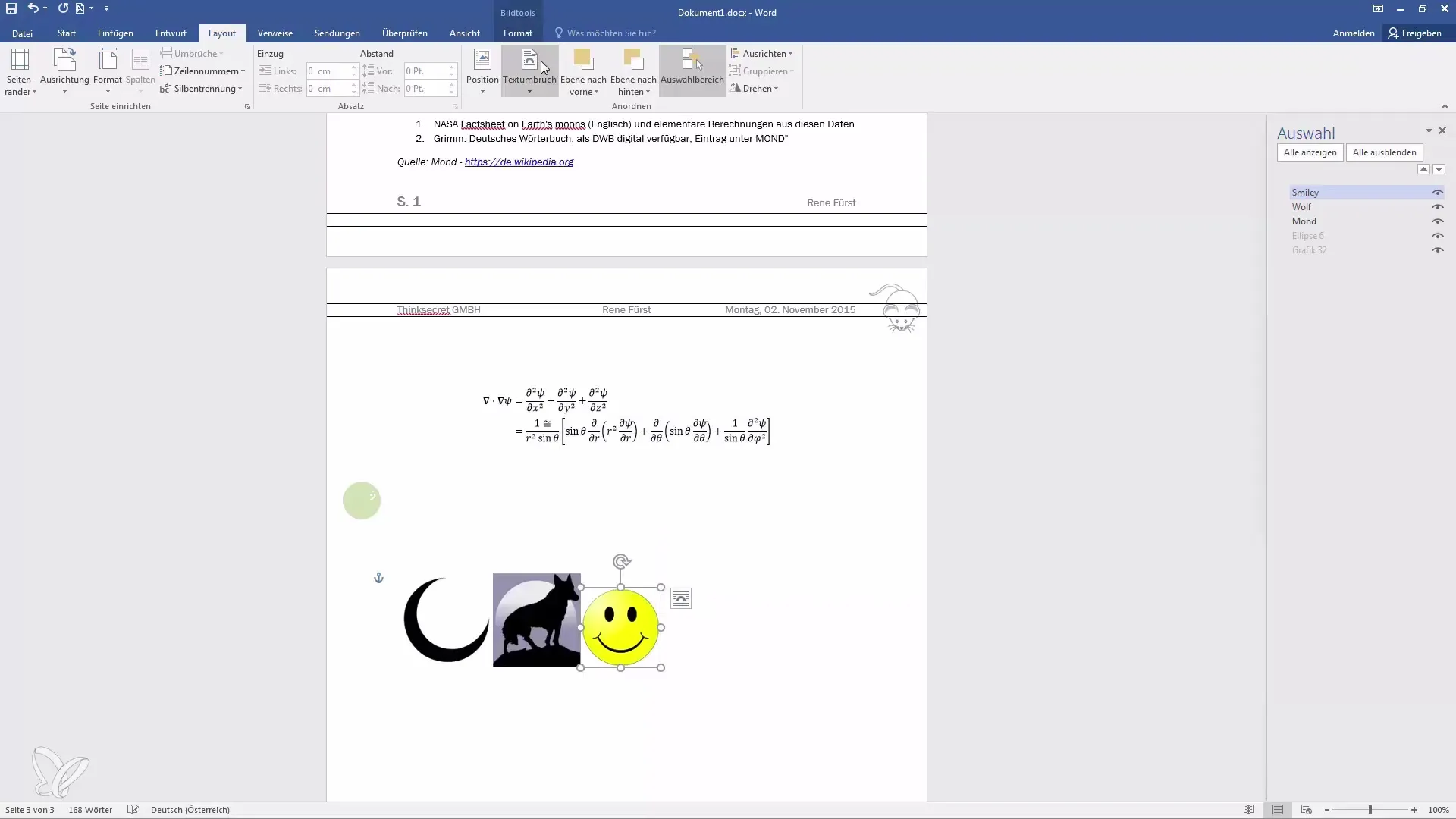 Penataan grafik yang efektif di Word