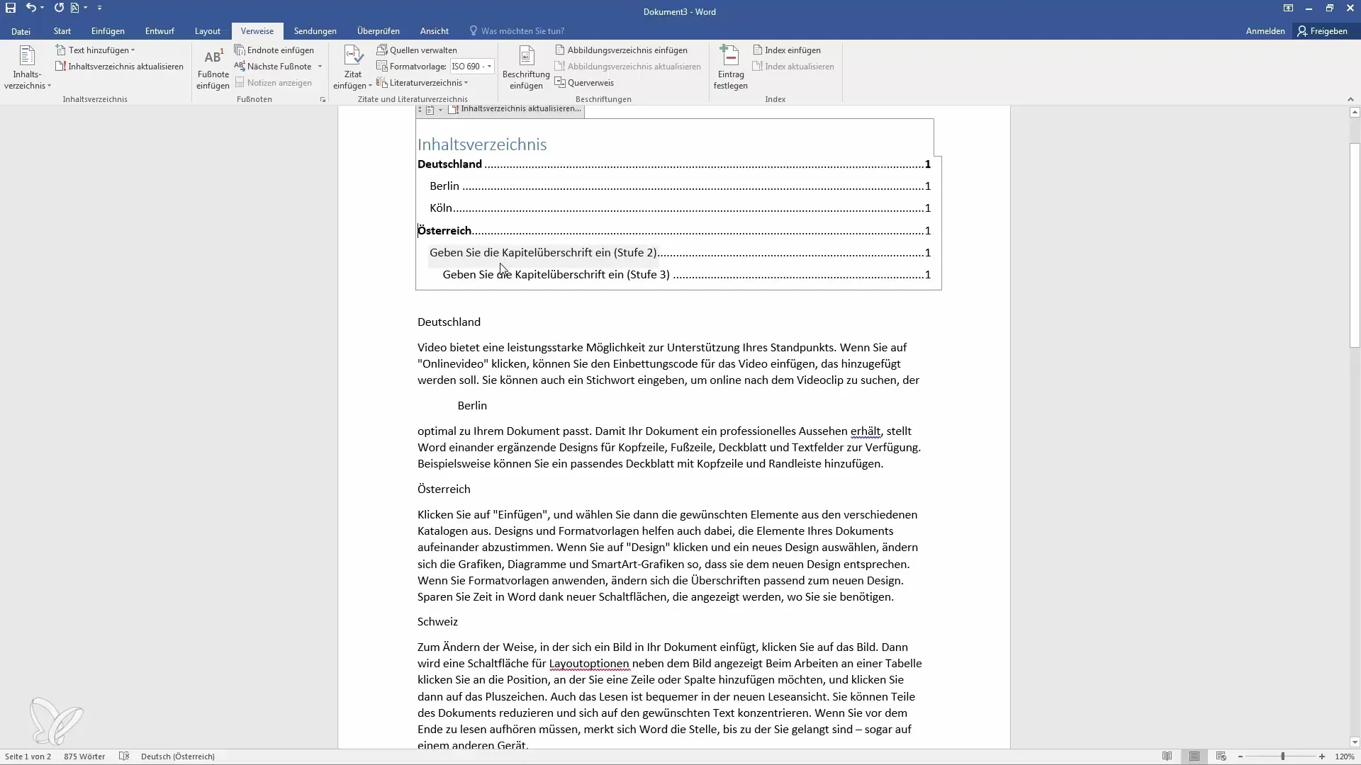 Crear un índice manual efectivo en Word