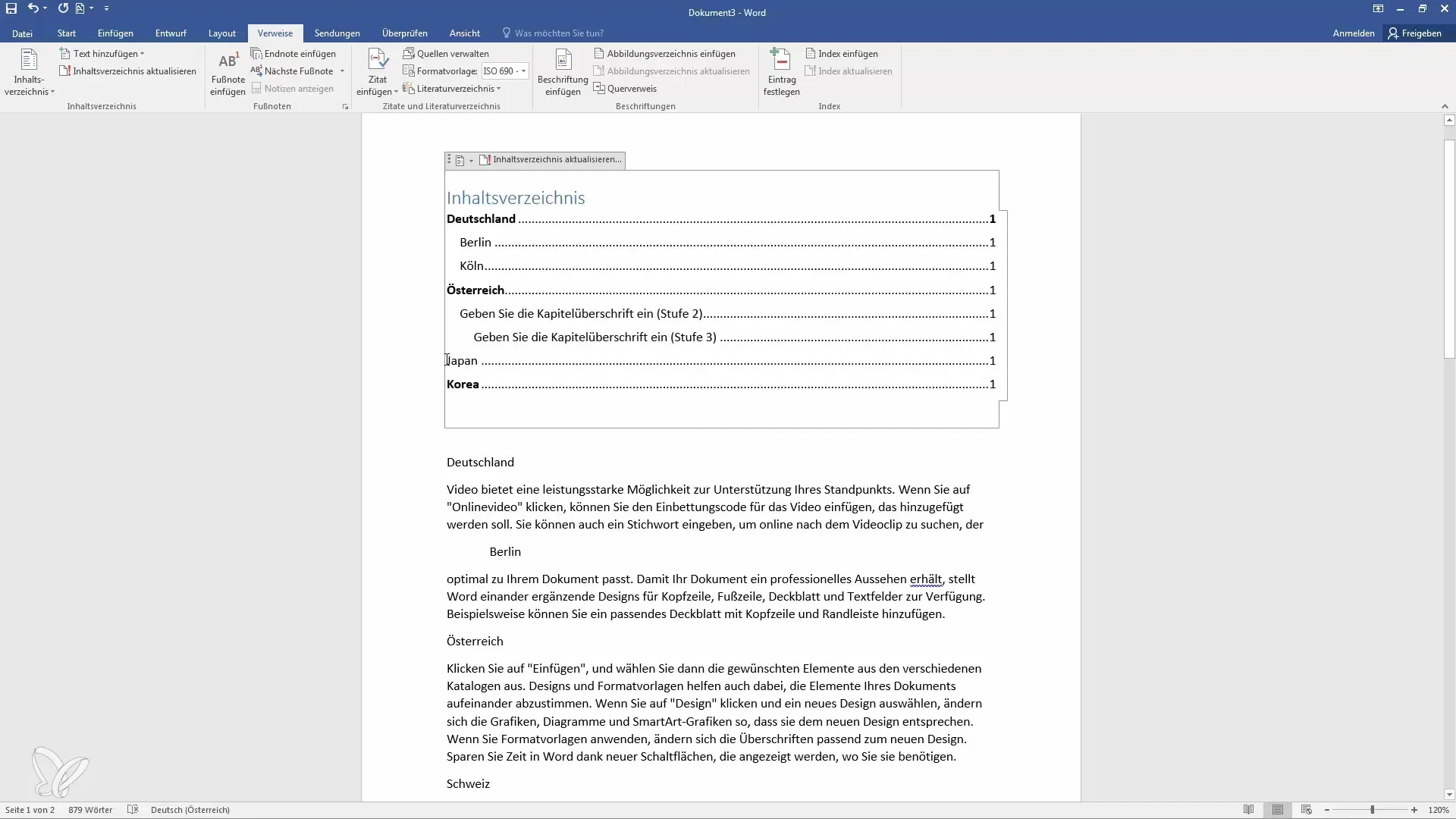 Crear un índice manualmente en Word de manera efectiva