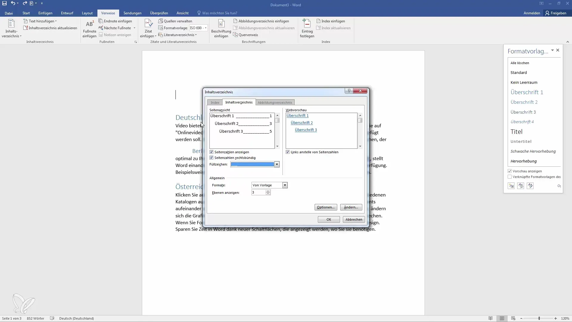 Automatische inhoudsopgave in Word maken en aanpassen