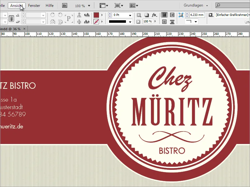 Designing a professional menu in Adobe InDesign - Part 1