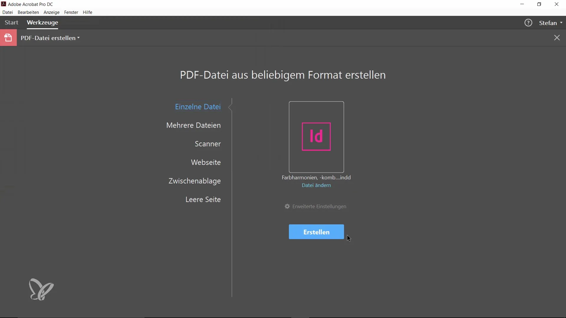 Konwertuj pliki efektywnie do formatu PDF za pomocą programu Acrobat