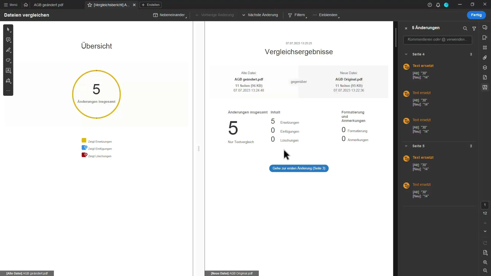 Confrontare documenti in modo efficace in Acrobat