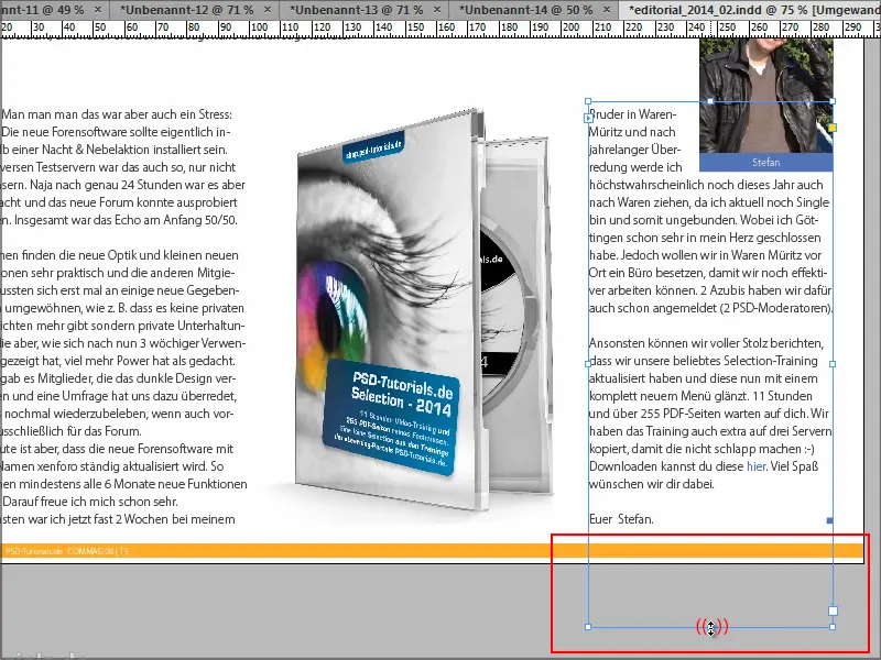 Советы и хитрости по Adobe InDesign: подгонка высоты текстового фрейма под последнюю строку текста.