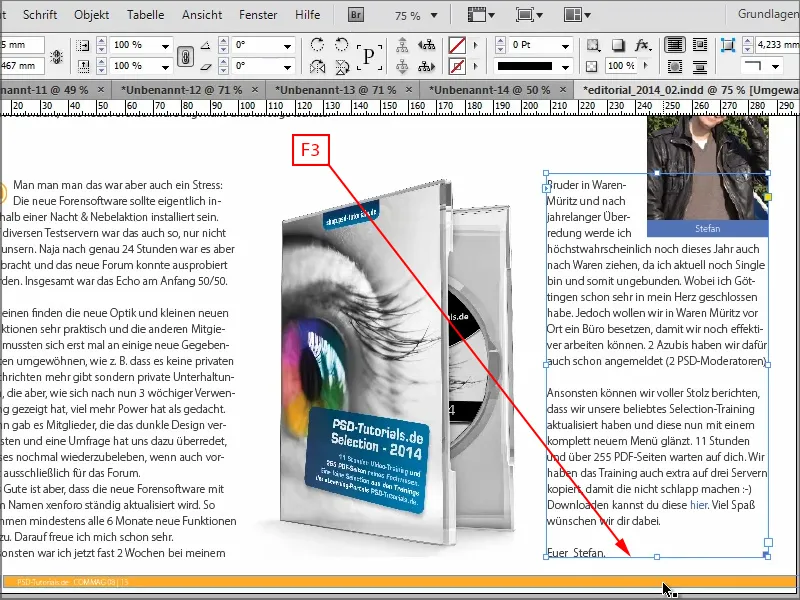 Suggerimenti e trucchi su Adobe InDesign: adattare l'altezza del riquadro di testo all'ultima riga di testo