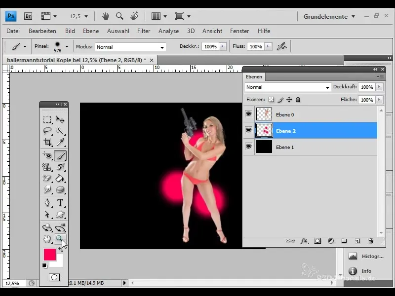 Creare l'effetto di illuminazione brillante in Photoshop