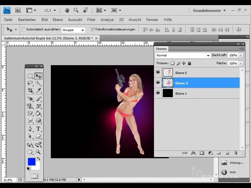 Creare l'effetto di luce brillante in Photoshop