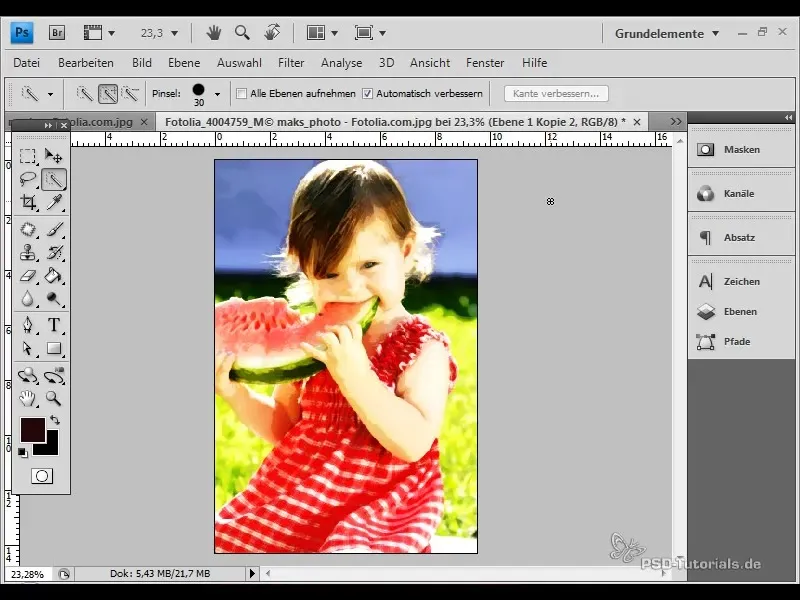 Akvarelės efekto kūrimas "Photoshop" programoje