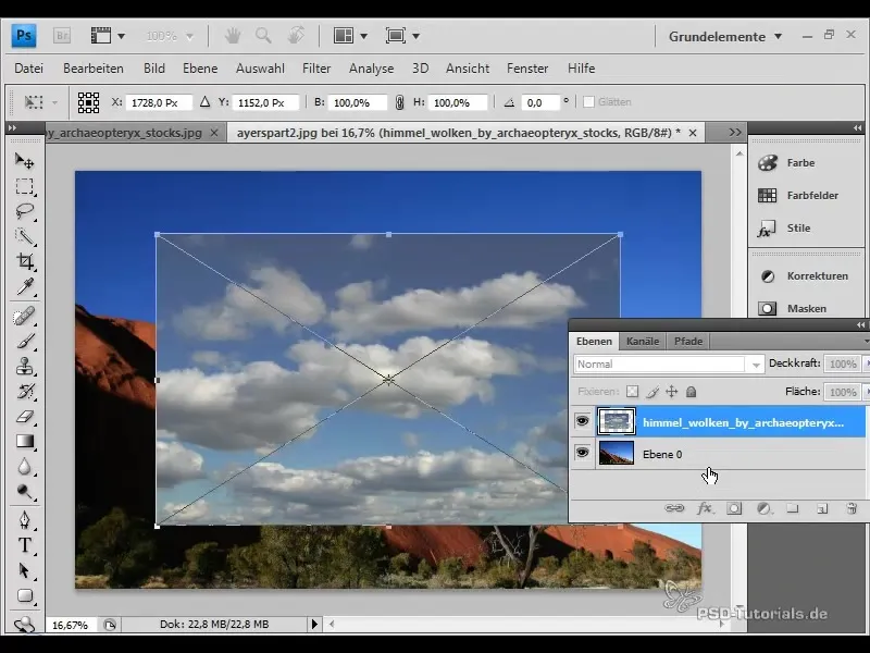 Himmelsgestaltung in Photoshop – Blau intensivieren & Wolken hinzufügen