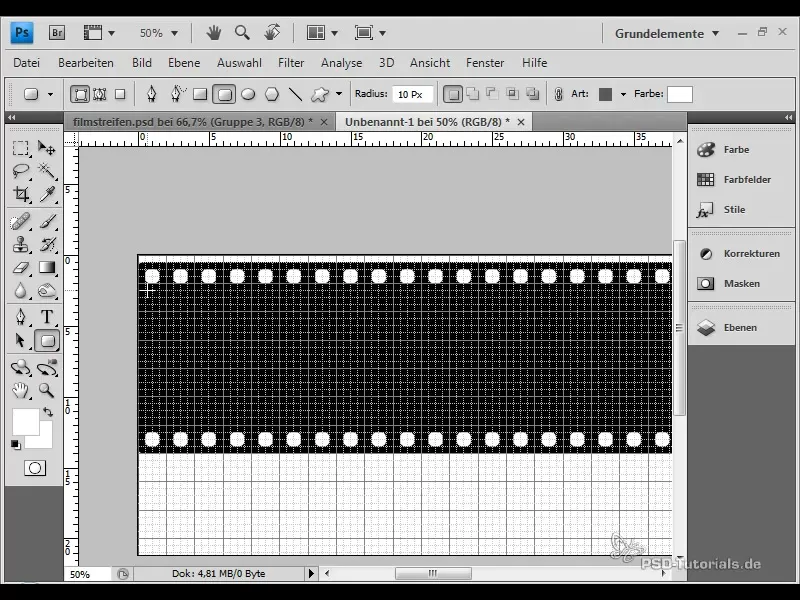 Creare strisce film con riflessi e scambi rapidi