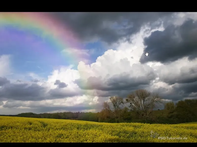 Realistischen Regenbogen erstellen und ins Bild einfügen