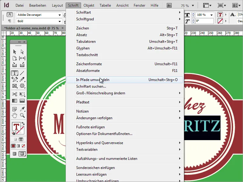 Skapa en professionell meny i Adobe InDesign - Del 2