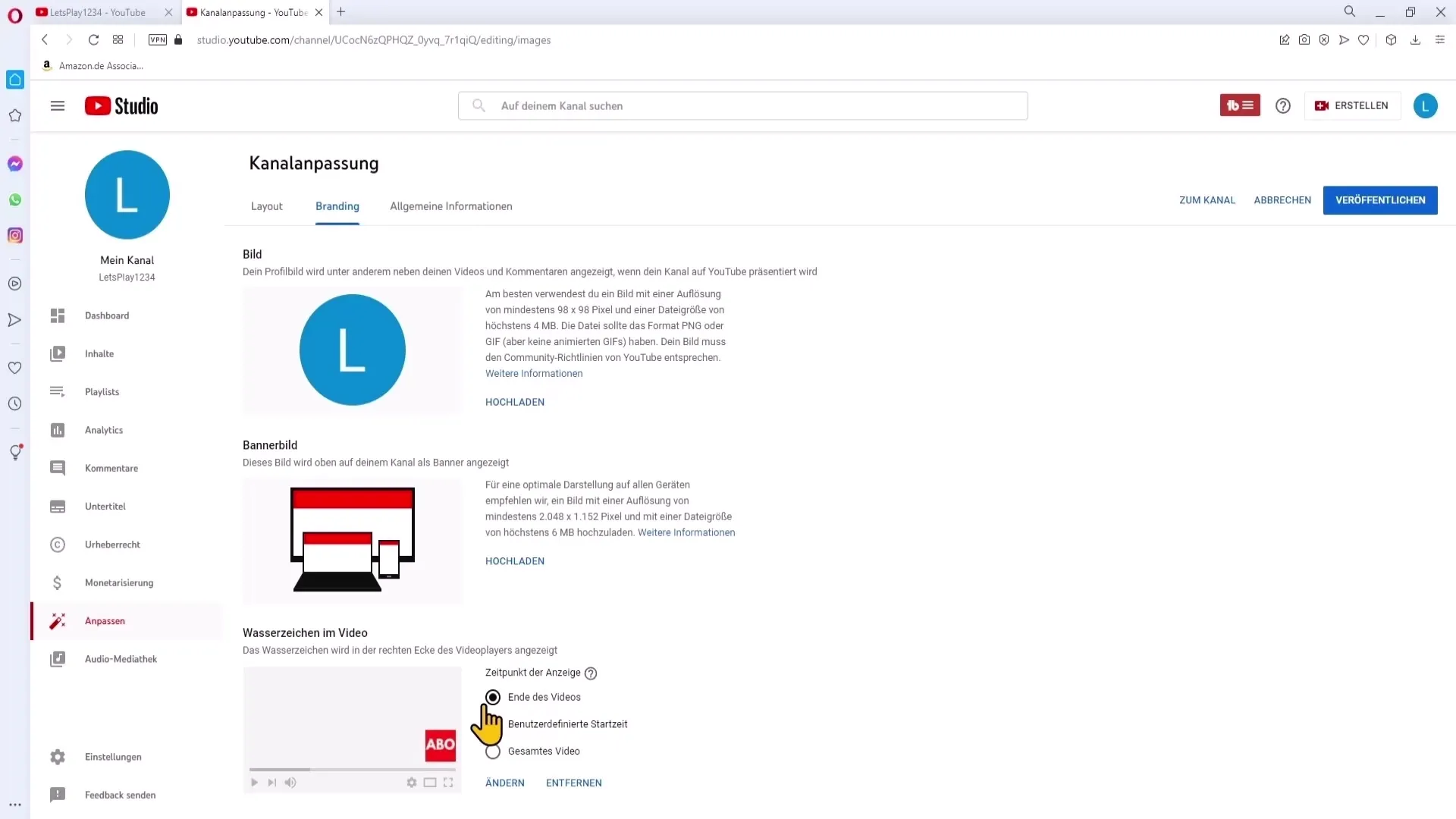Create a free watermark for your YouTube channel Create a free watermark for your YouTube channel