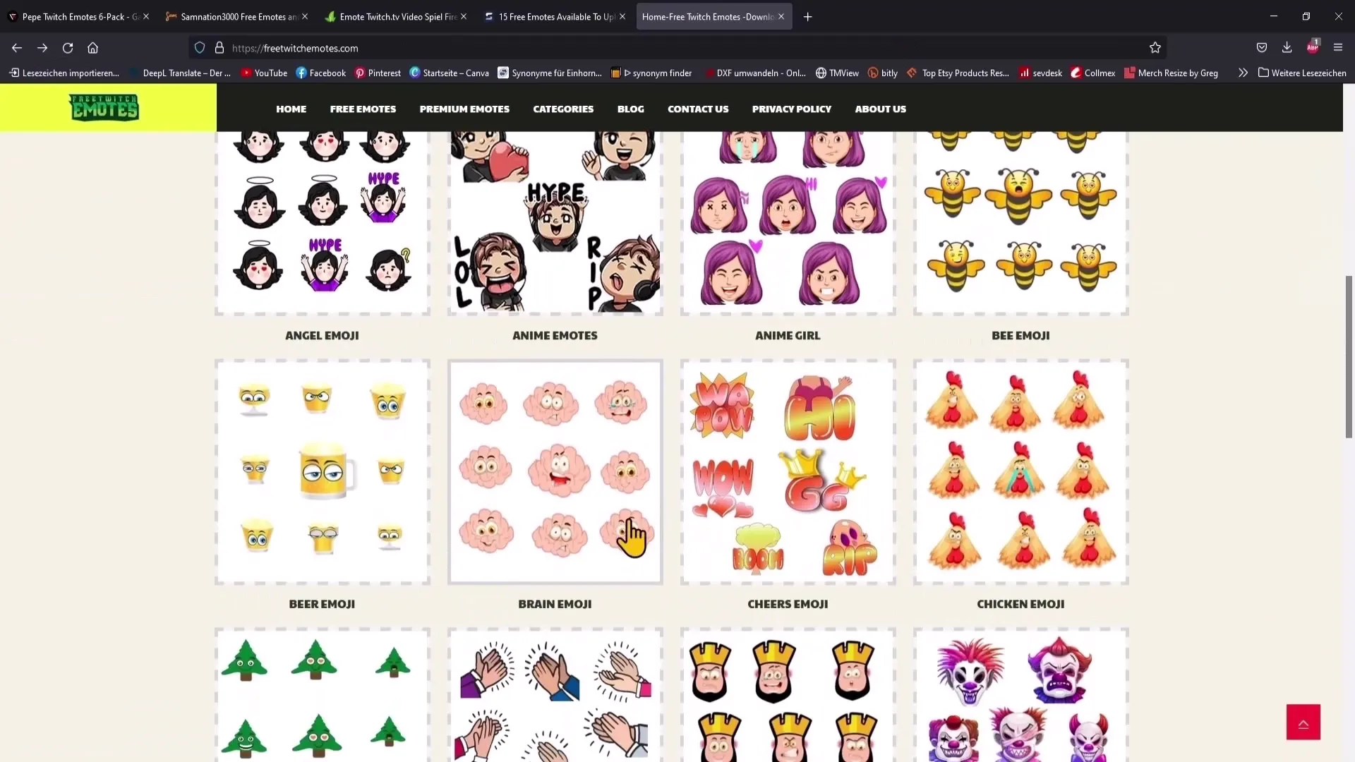 Trouvez des emojis et des logos YouTube gratuits