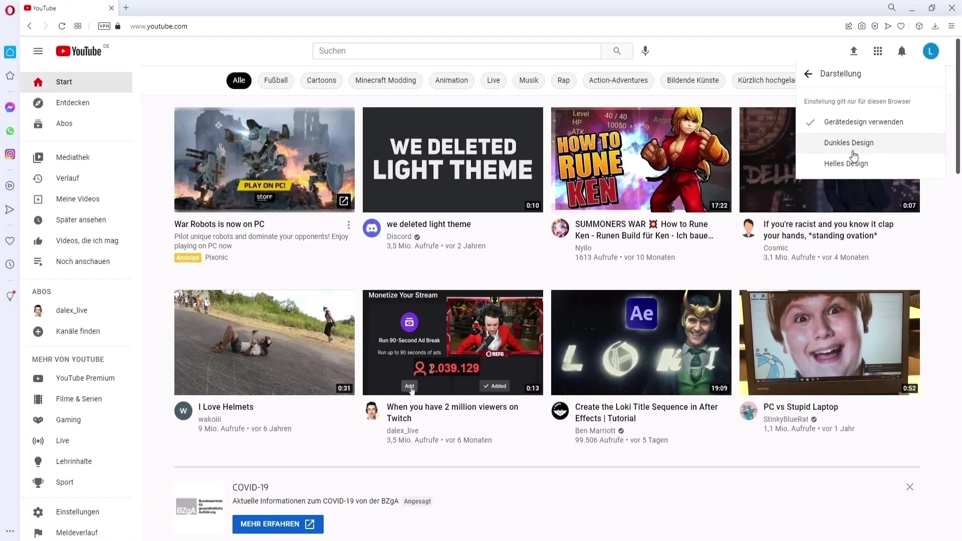 Aktifkan mode gelap di YouTube: Mudah di PC & ponsel