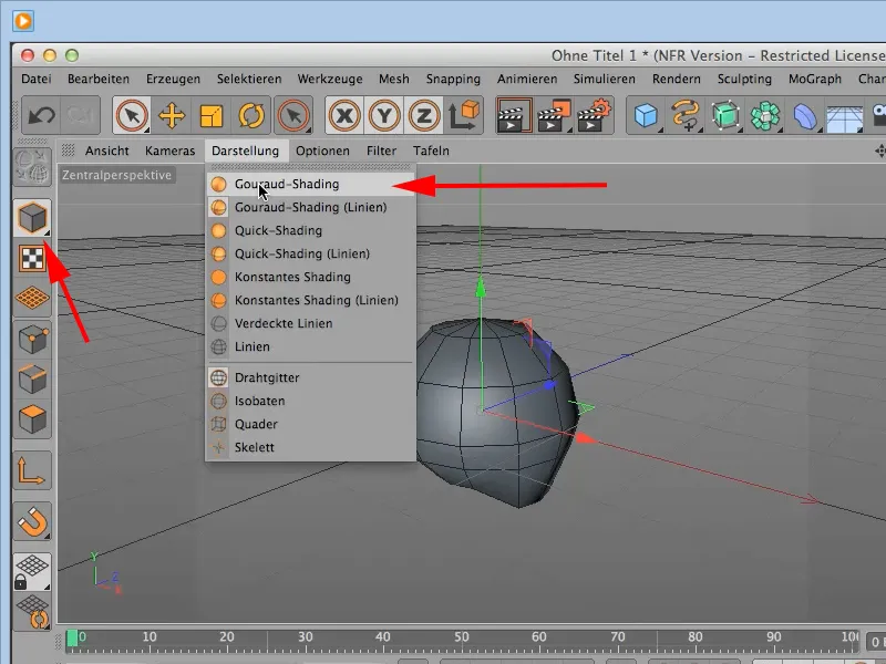 Modelování v programu CINEMA 4D - Kreativní trénink: Část 02 - Příprava základního objektu