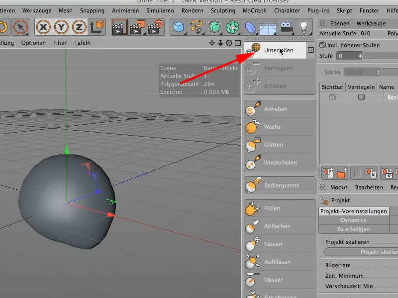 Modélisation dans CINEMA 4D - Entraînement créatif: Partie 02 - Préparation de l'objet de base