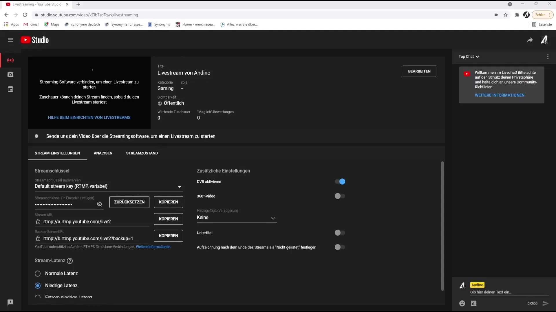 Configurare efficacemente uno streaming live su YouTube