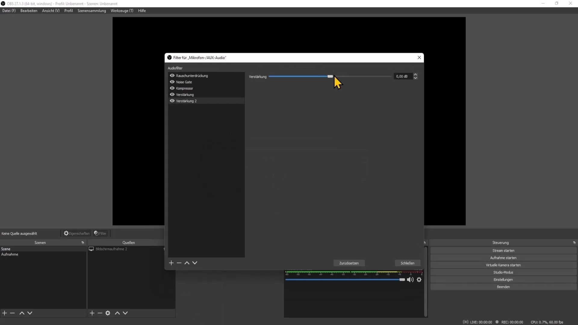 Réglages audio optimaux pour OBS Studio