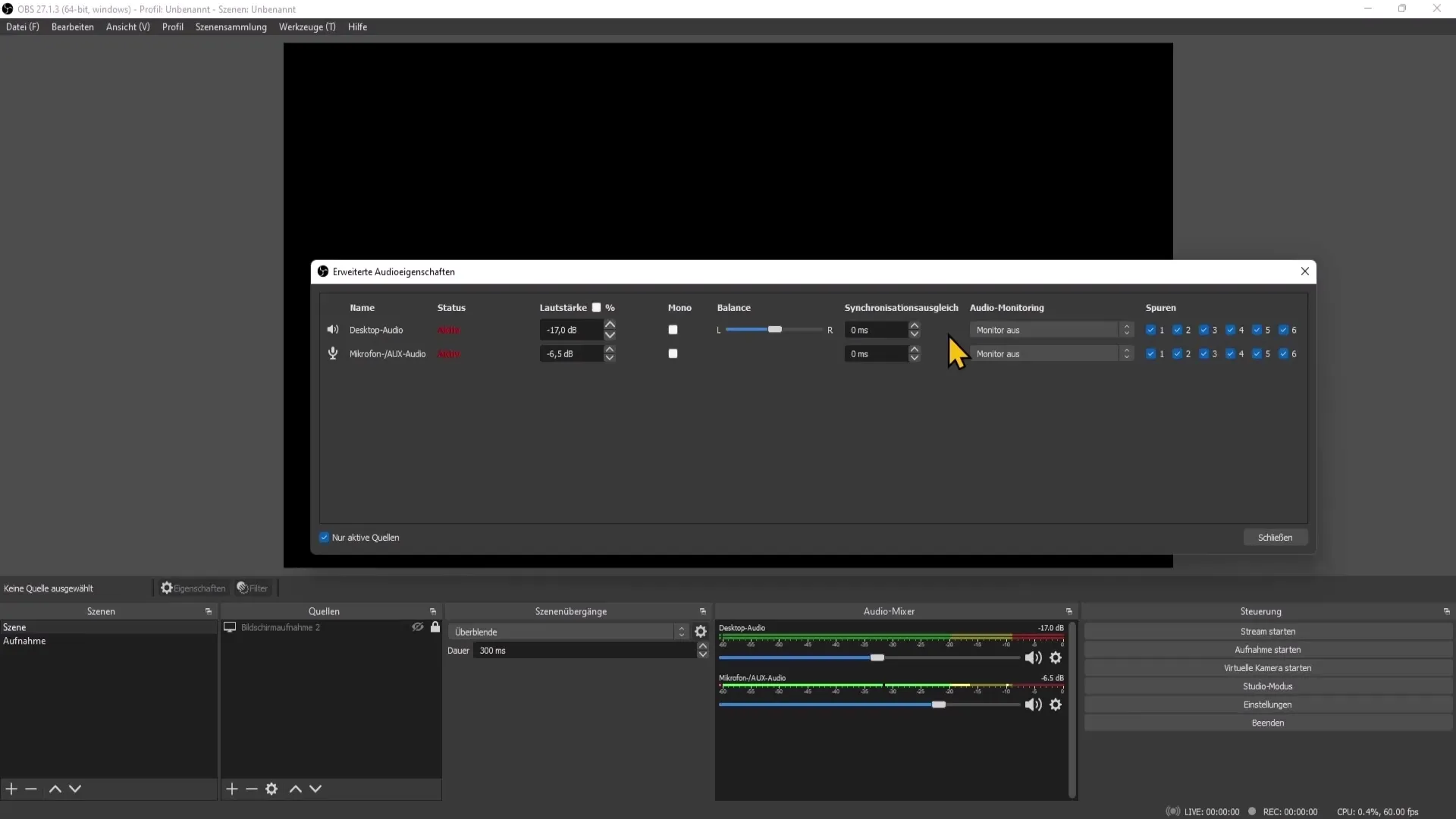 Paramètres audio optimaux pour OBS Studio