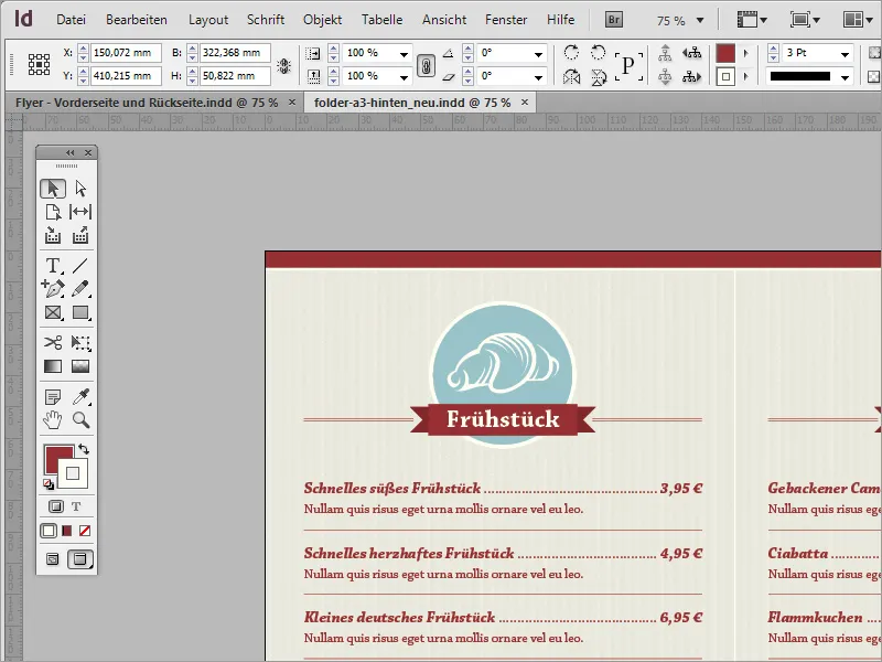 Designa professionell meny i Adobe InDesign - Del 3