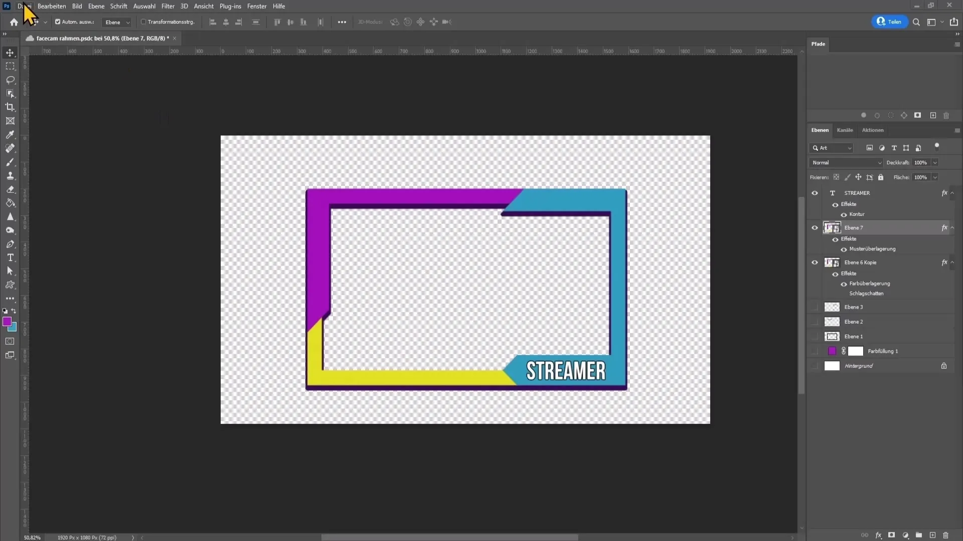 Créer un design personnalisé pour le cadre de ta webcam