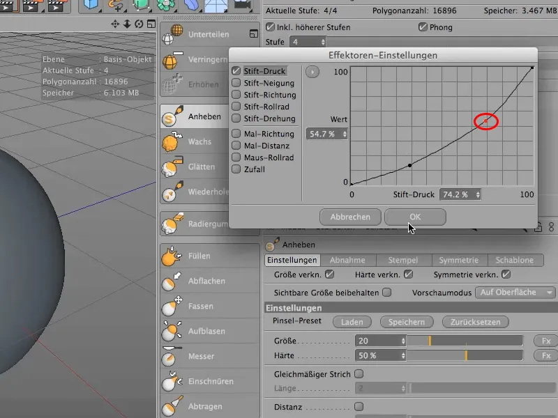 Sculpture dans CINEMA 4D - Formation créative : Partie 03 - Paramètres