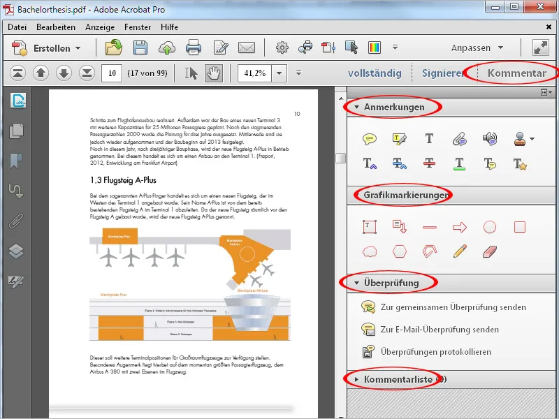 Herramientas de anotación y comentario en Acrobat