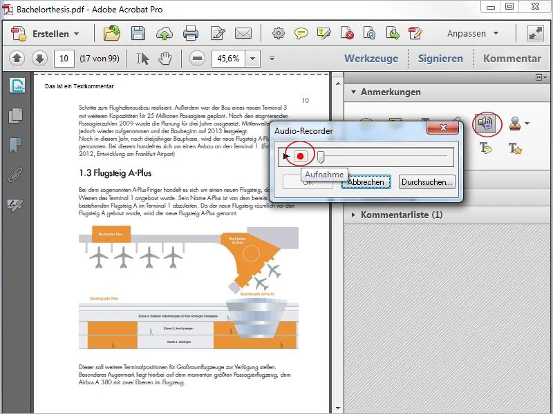 Herramientas de anotación y comentario en Acrobat