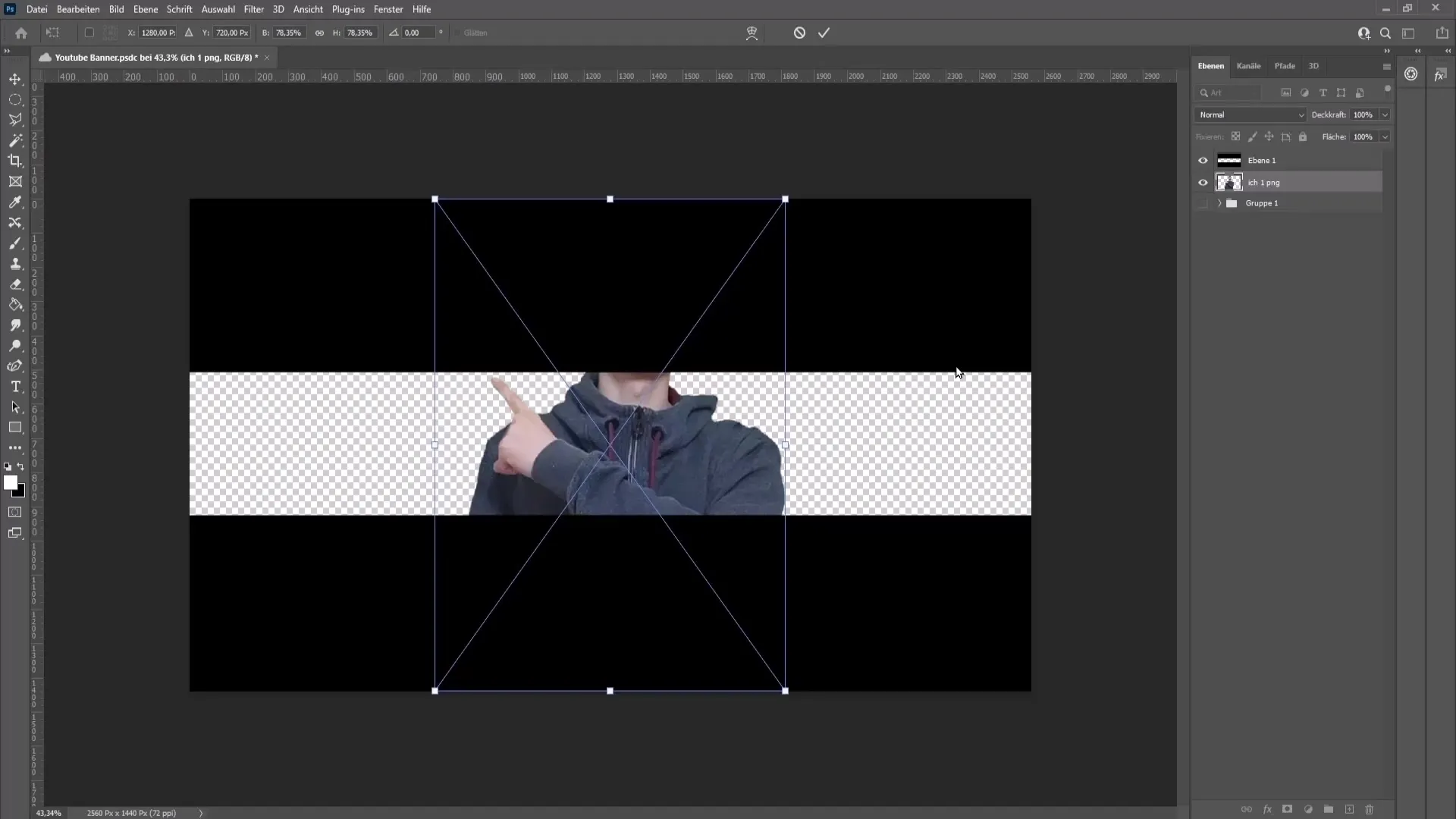 Membuat banner YouTube secara efektif dengan Photoshop