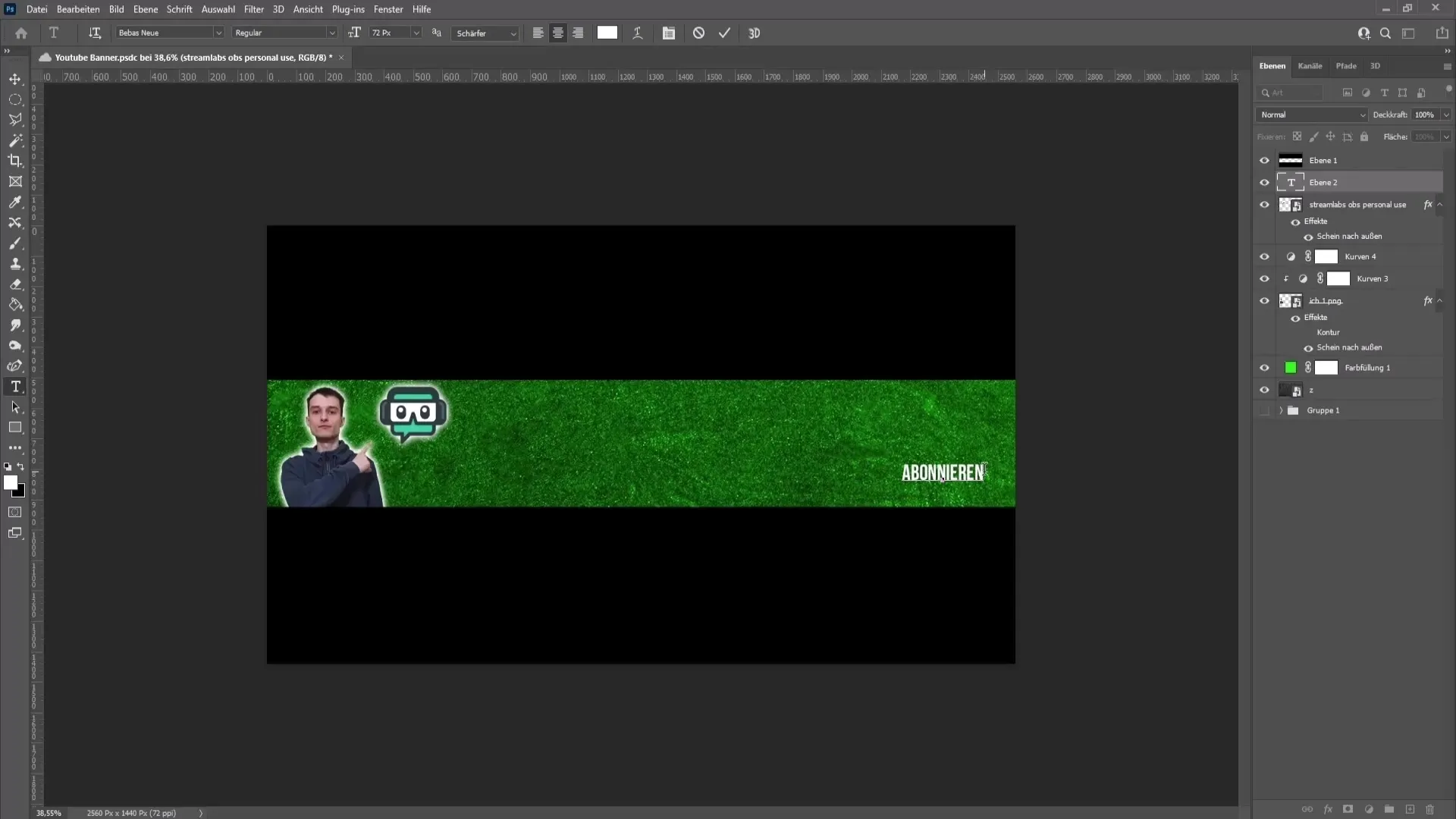 Membuat banner YouTube secara efektif menggunakan Photoshop