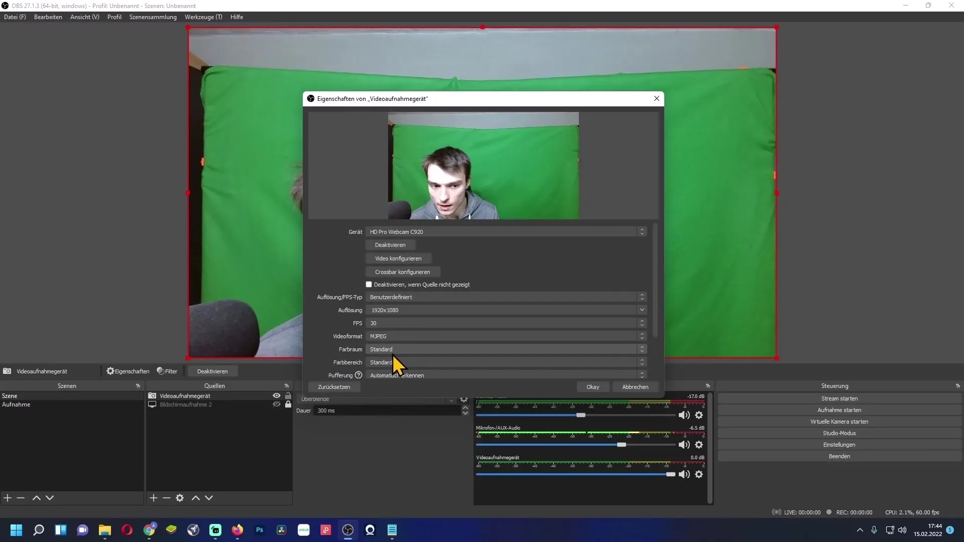 Configurer la webcam de manière optimale - Guide pour OBS Studio