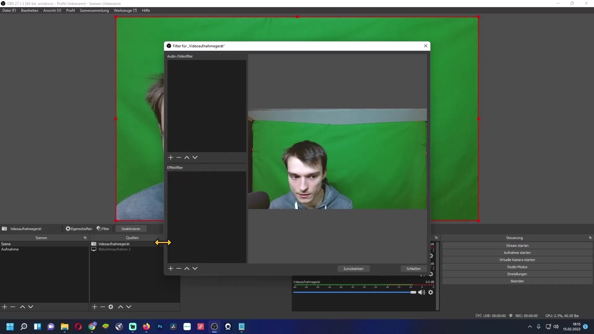 Configura ottimamente la webcam - Guida per OBS Studio