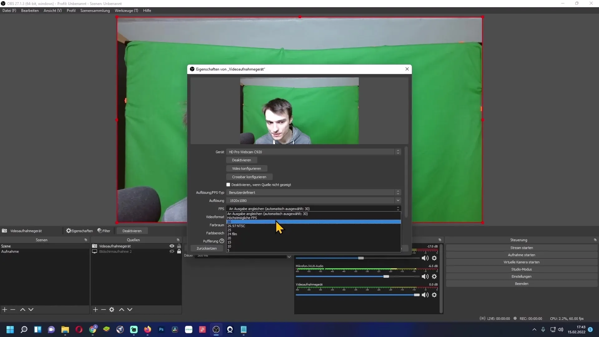 Configurer correctement votre webcam - Guide pour OBS Studio