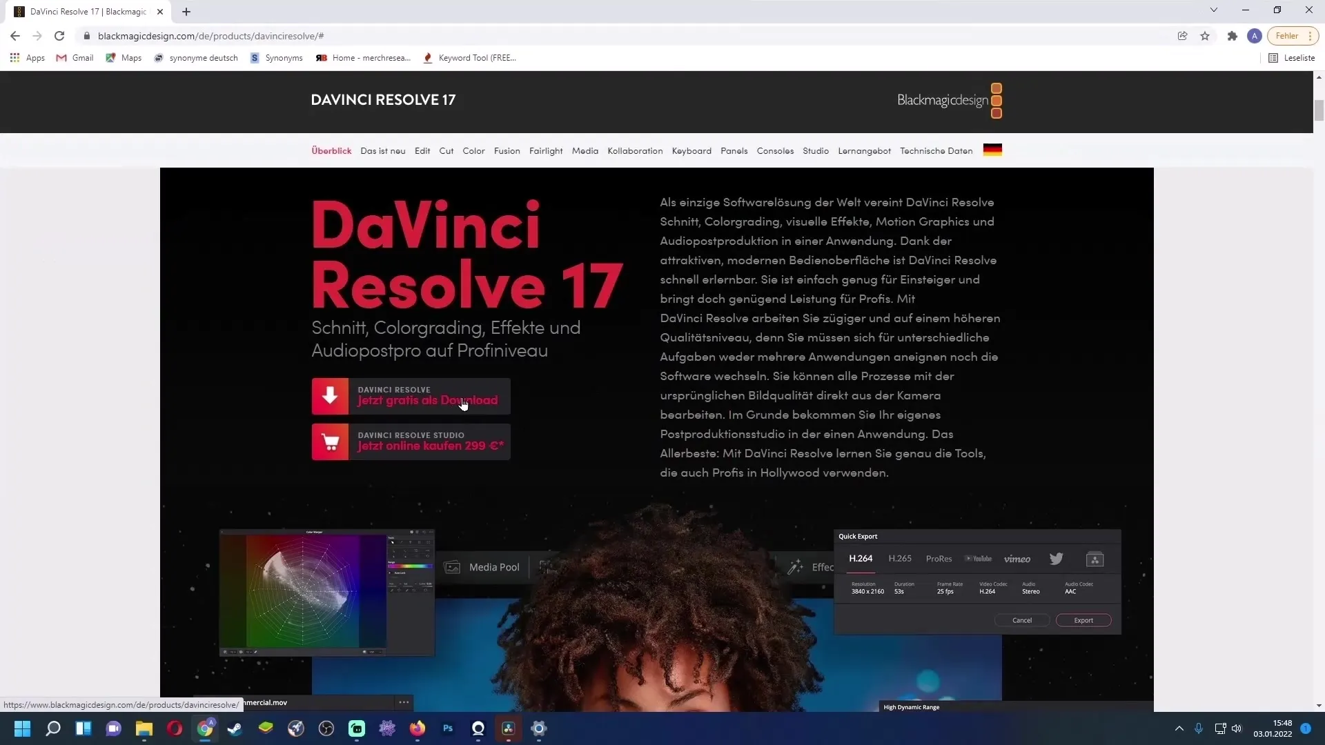 Berhasil mengaktifkan versi Studio DaVinci Resolve - Langkah demi langkah