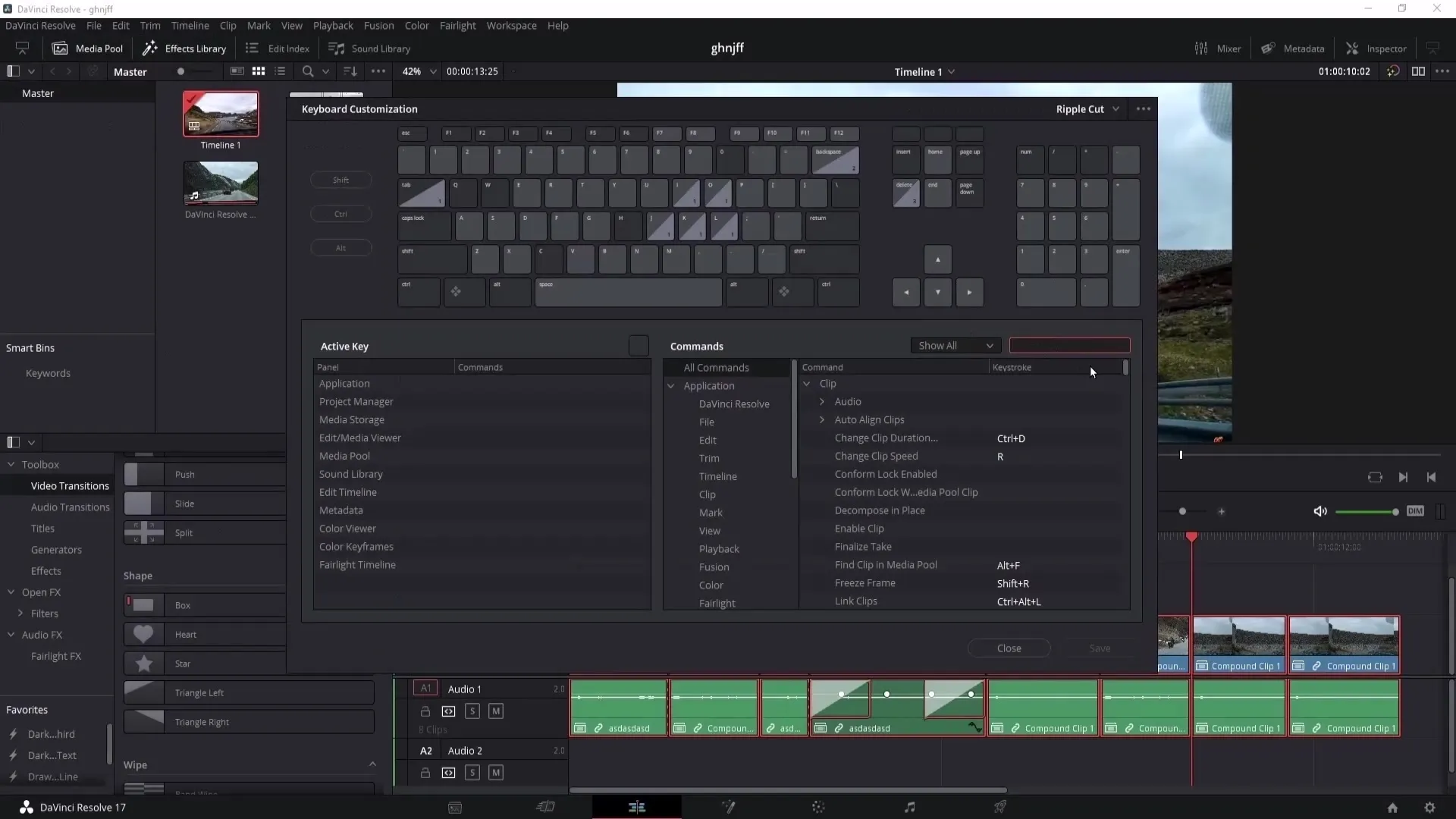 I migliori scorciatoie di DaVinci Resolve per un lavoro veloce