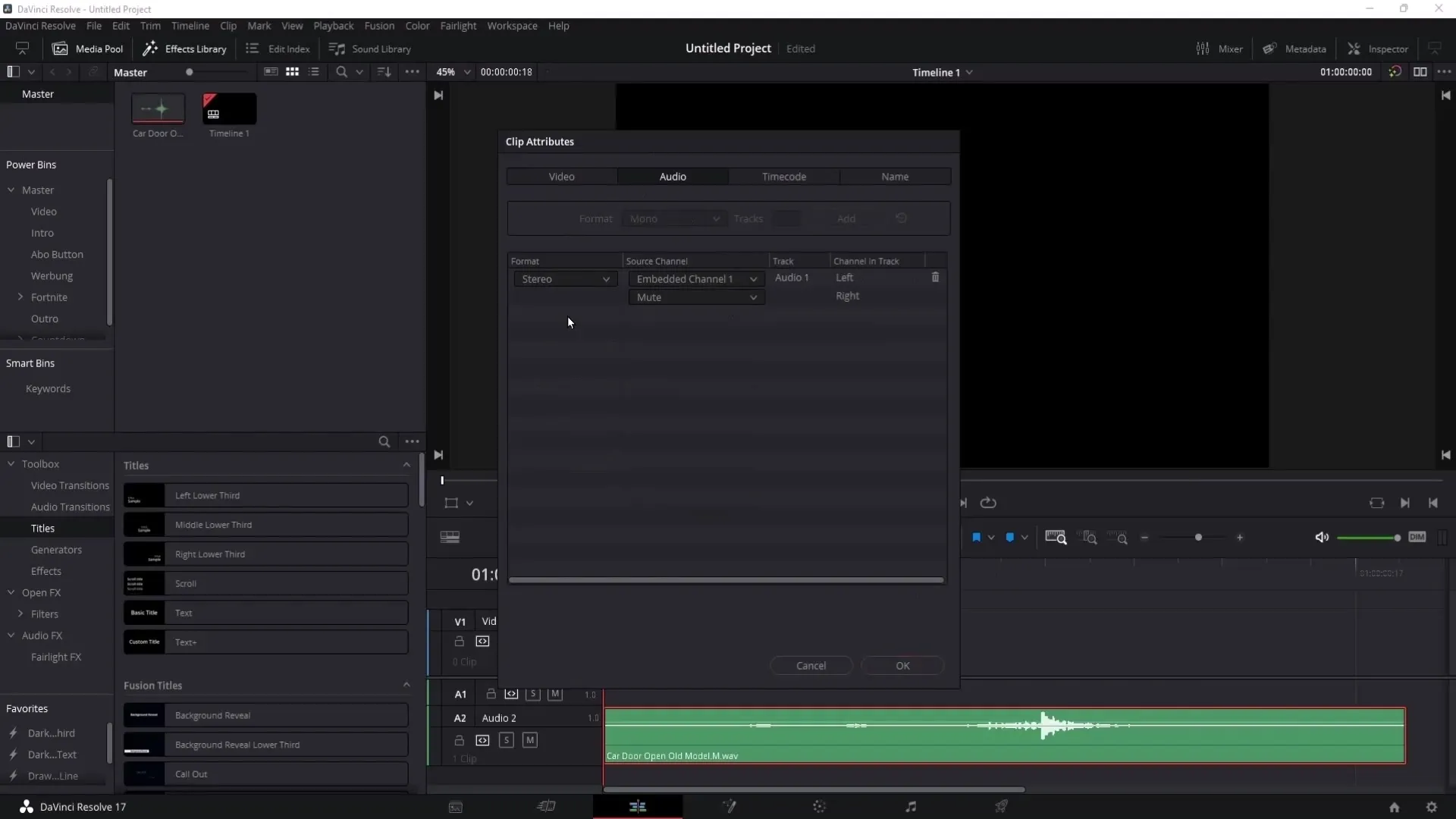 Scarica e utilizza effetti sonori gratuiti per DaVinci Resolve