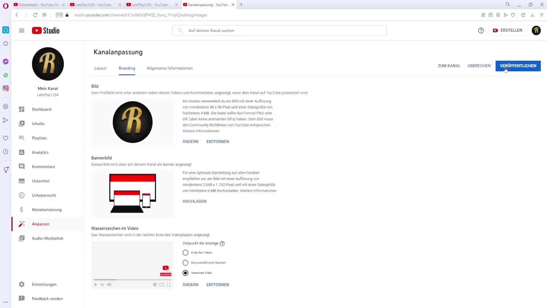 Membuat logo untuk YouTube - Berhasil dengan mudah dan cepat