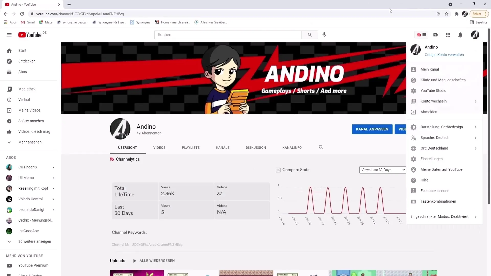 Visualizzare rapidamente i subscriber su YouTube