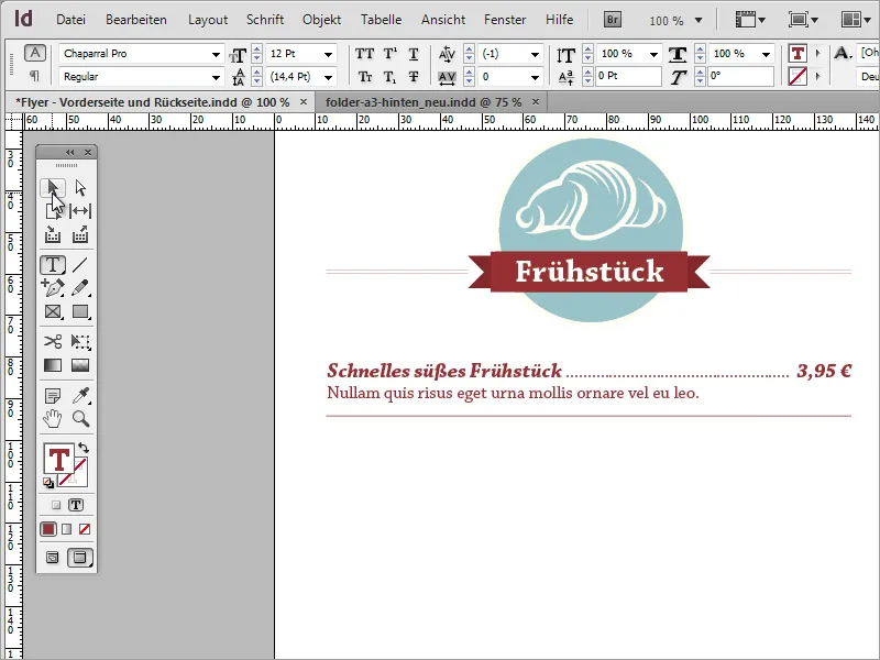 Skapa en professionell meny i Adobe InDesign - Del 4