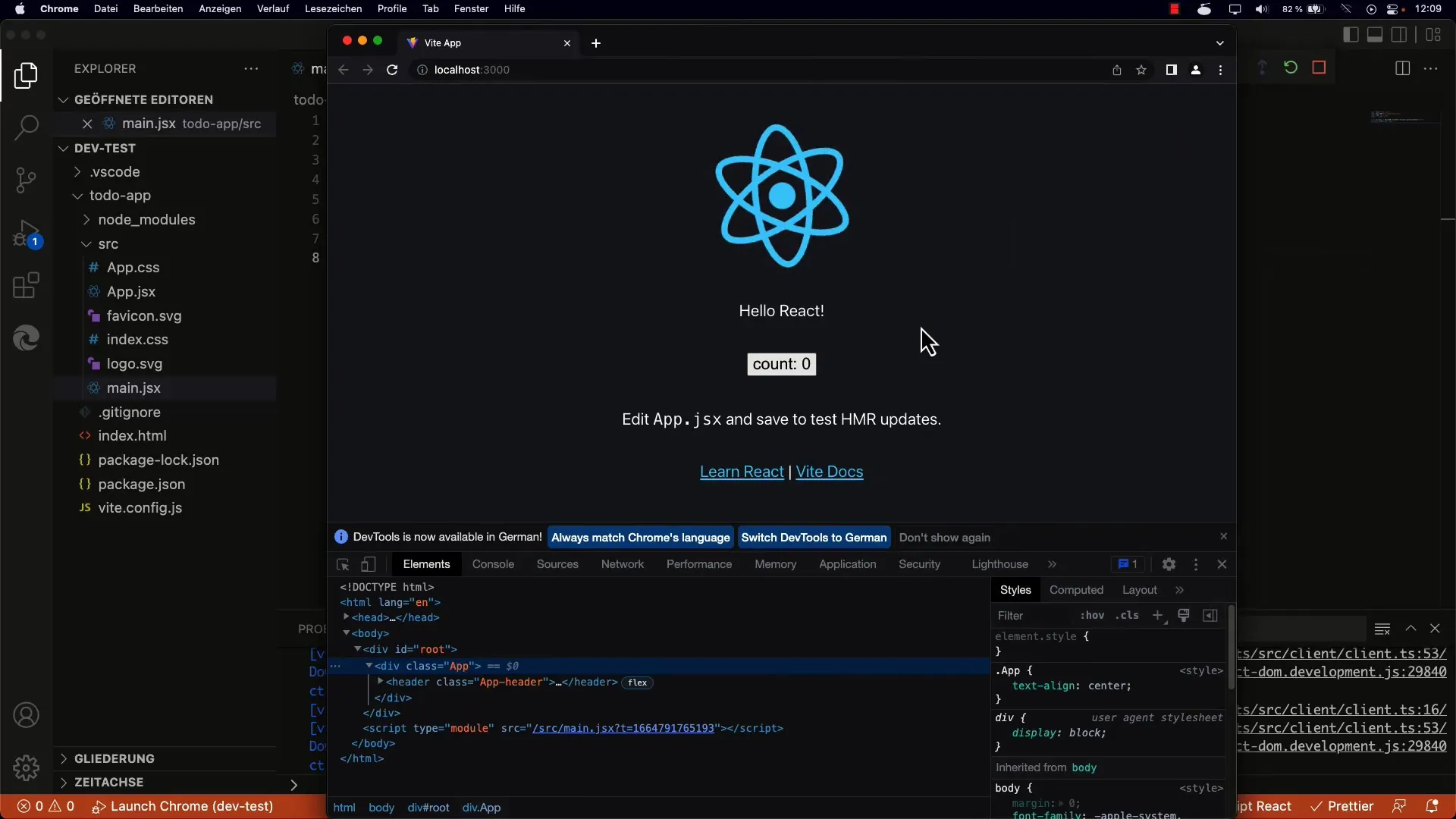 Основи на структурата и създаването на React приложение